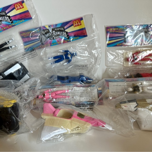 McDonald’s Happy Meal Mighty Morphine Power Rangers Set of all Six.